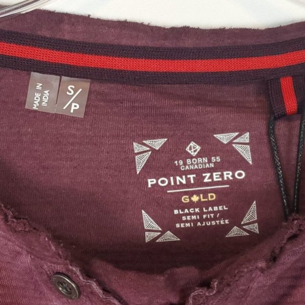 POINT ZERO Men's Long Sleeve Top Size S NWT - Picture 3 of 7